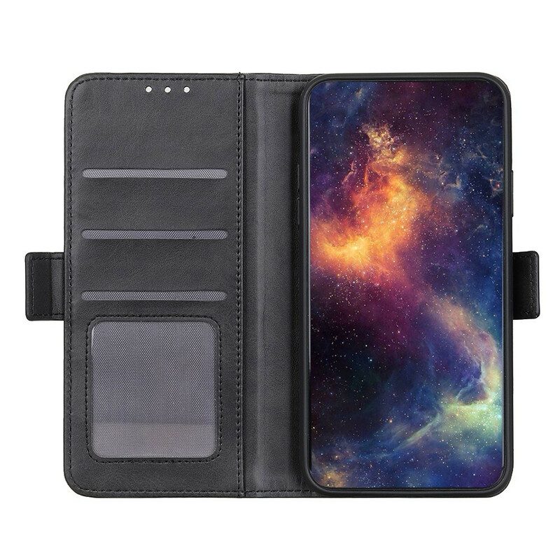 Custodia in pelle Google Pixel 6 Pro Folio Cover Doppio Lembo