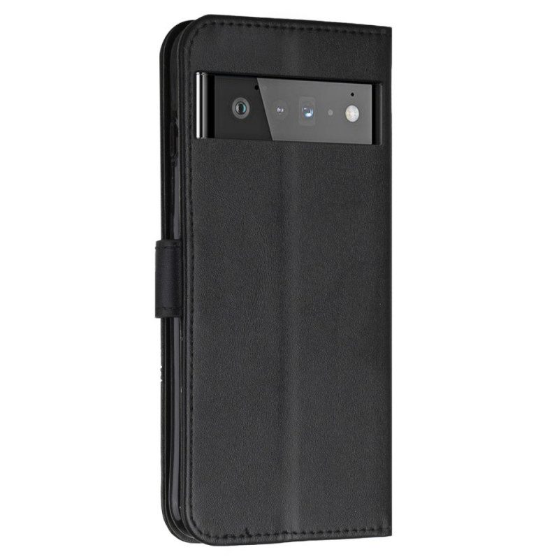 Folio Cover Google Pixel 6 Pro Cinturino Effetto Pelle Geo