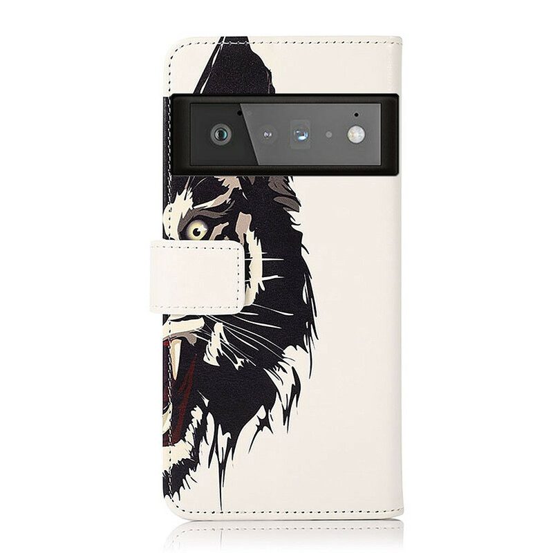 Folio Cover Google Pixel 6 Pro Tigre Feroce