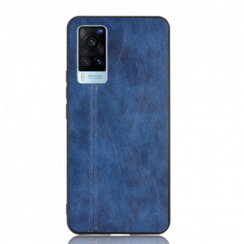 Cover Vivo X60 Effetto Pelle Couture