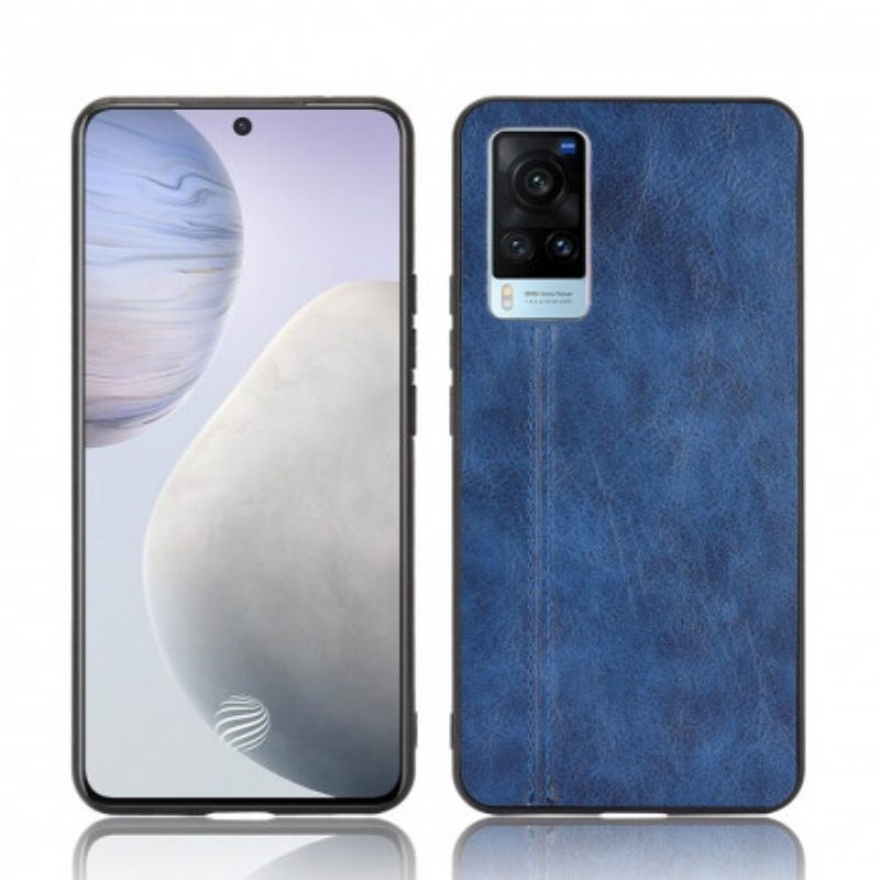 Cover Vivo X60 Effetto Pelle Couture