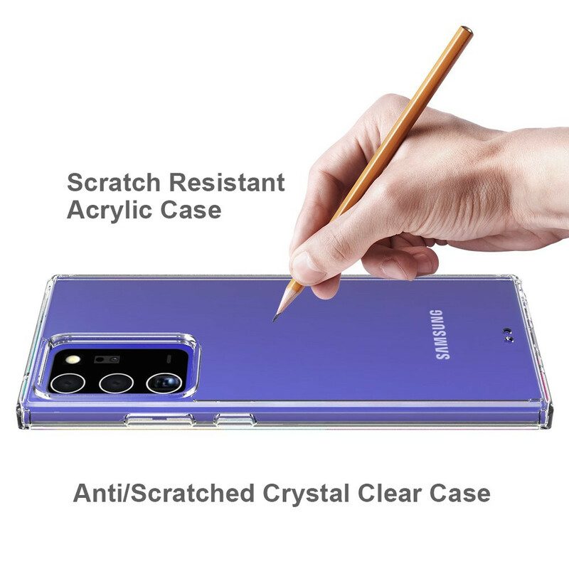 Cover Samsung Galaxy Note 20 Ultra Bordi Colorati In Acrilico