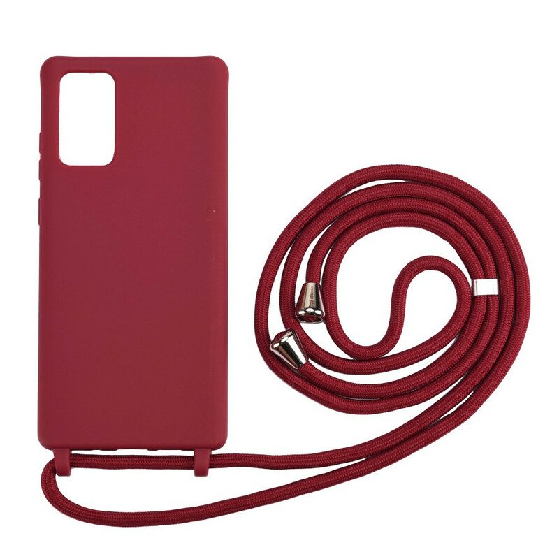 Cover Samsung Galaxy Note 20 Ultra Silicone E Cavo