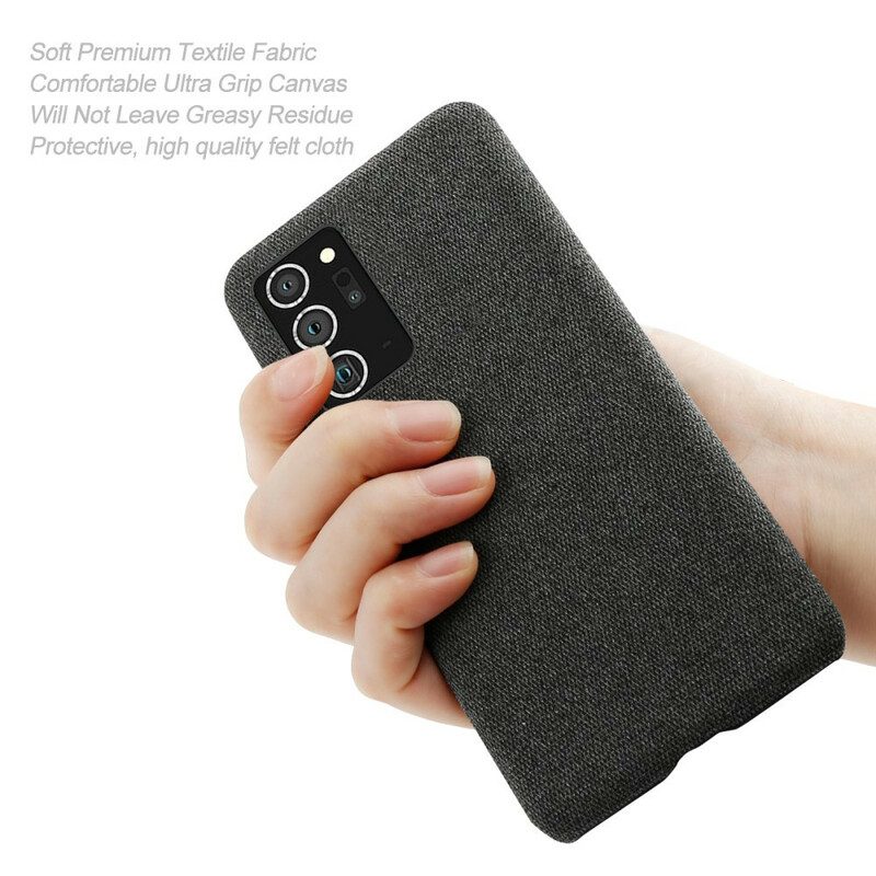 Cover Samsung Galaxy Note 20 Ultra Trama Tessuto Ksq