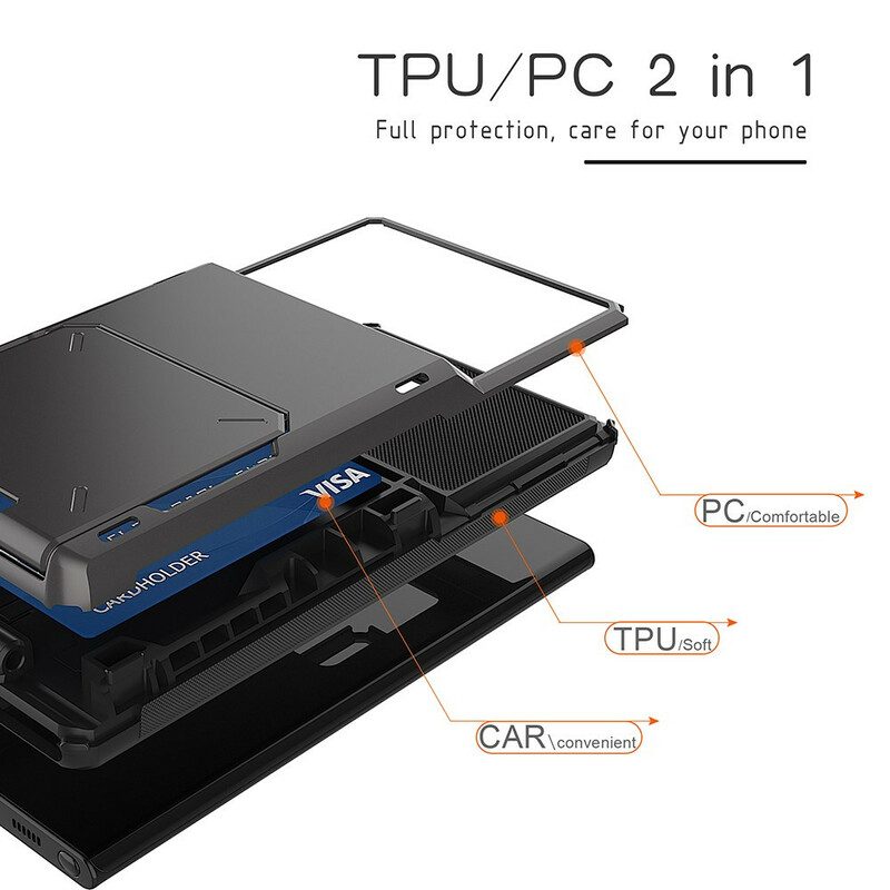 Cover Samsung Galaxy Note 20 Ultra Trappola Porta Carte E Supporto