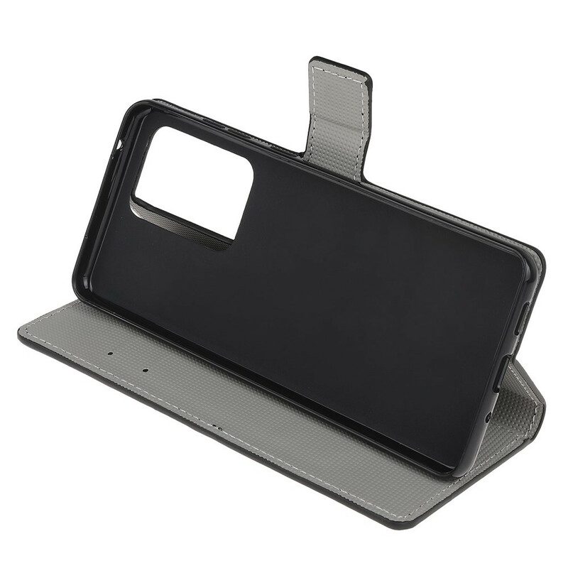 Custodia in pelle Samsung Galaxy Note 20 Ultra Farfalle Intense