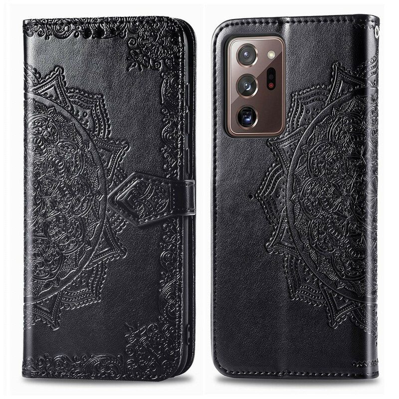 Custodia in pelle Samsung Galaxy Note 20 Ultra Mandala Medioevo