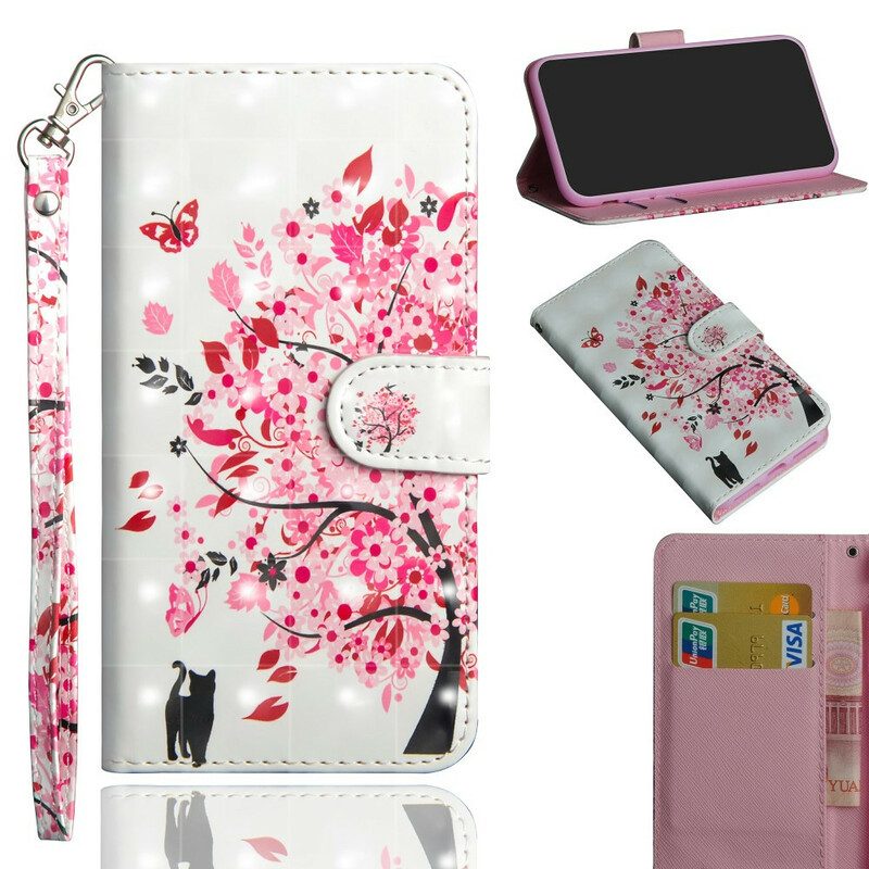 Folio Cover Samsung Galaxy Note 20 Ultra Albero Rosa