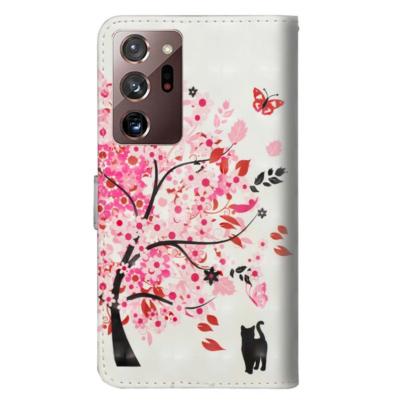 Folio Cover Samsung Galaxy Note 20 Ultra Albero Rosa