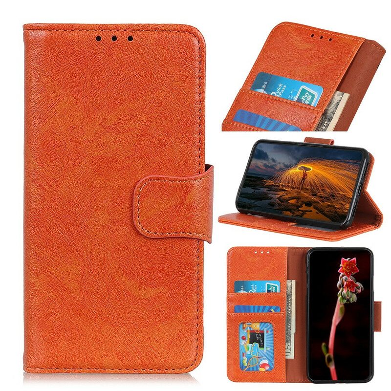 Folio Cover Samsung Galaxy Note 20 Ultra Crosta Di Nappa