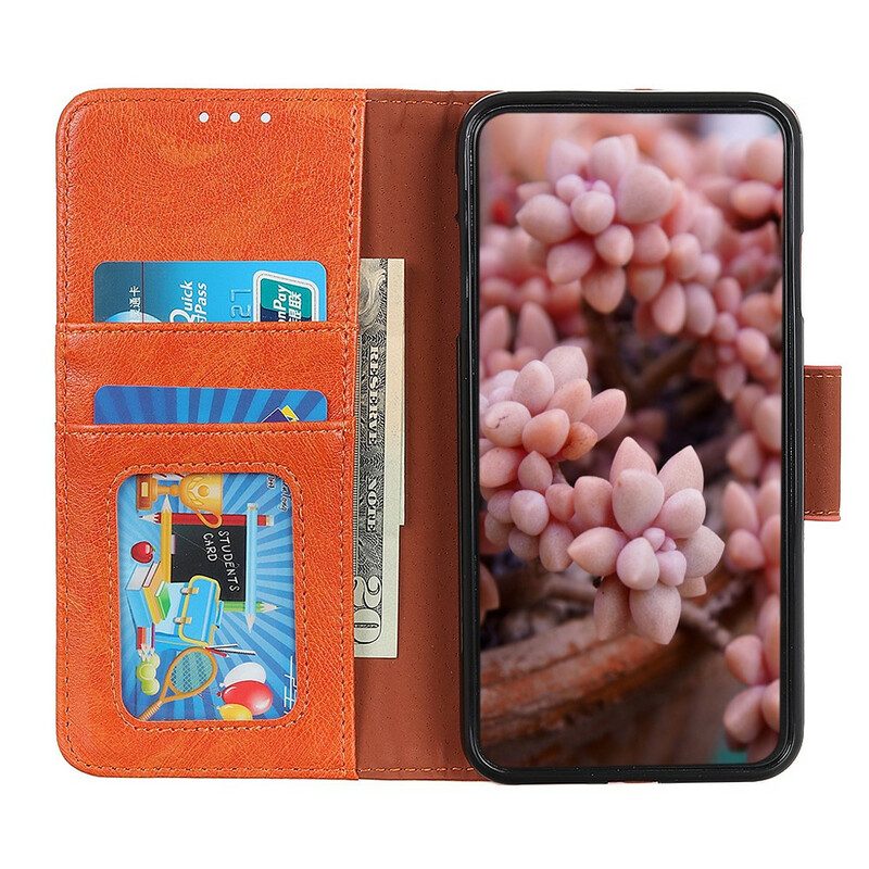 Folio Cover Samsung Galaxy Note 20 Ultra Crosta Di Nappa