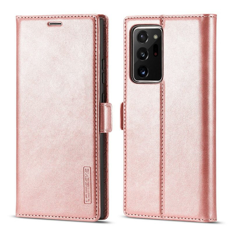 Folio Cover Samsung Galaxy Note 20 Ultra Custodia in pelle Lc.imeeke Effetto Pelle