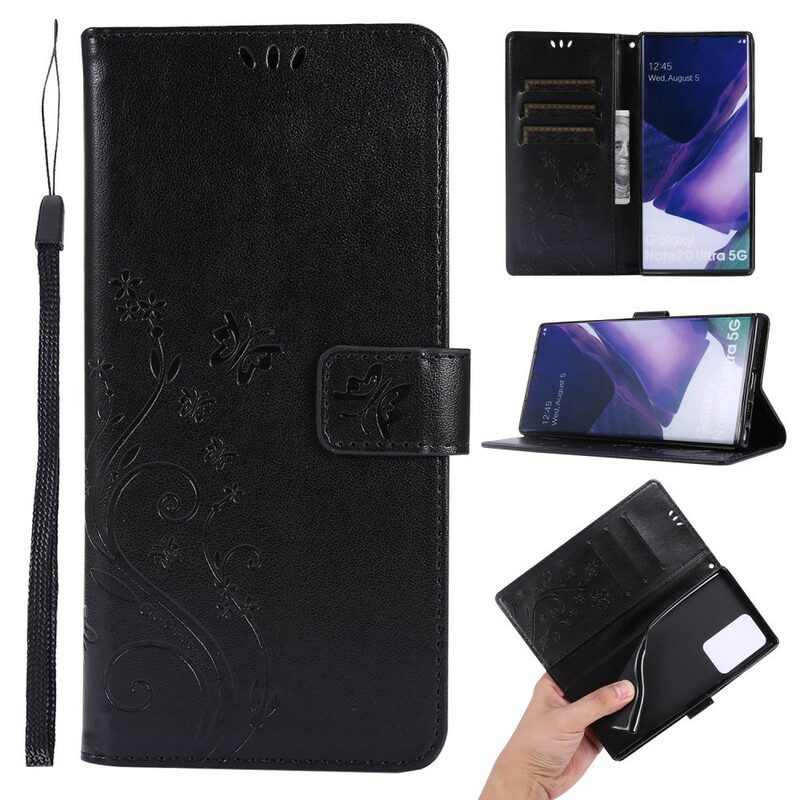 Folio Cover Samsung Galaxy Note 20 Ultra Farfalle Al Vento