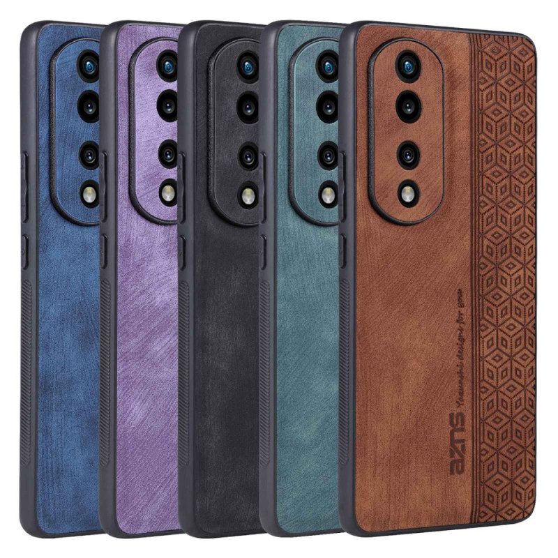 Cover Honor 70 Azns Effetto Pelle