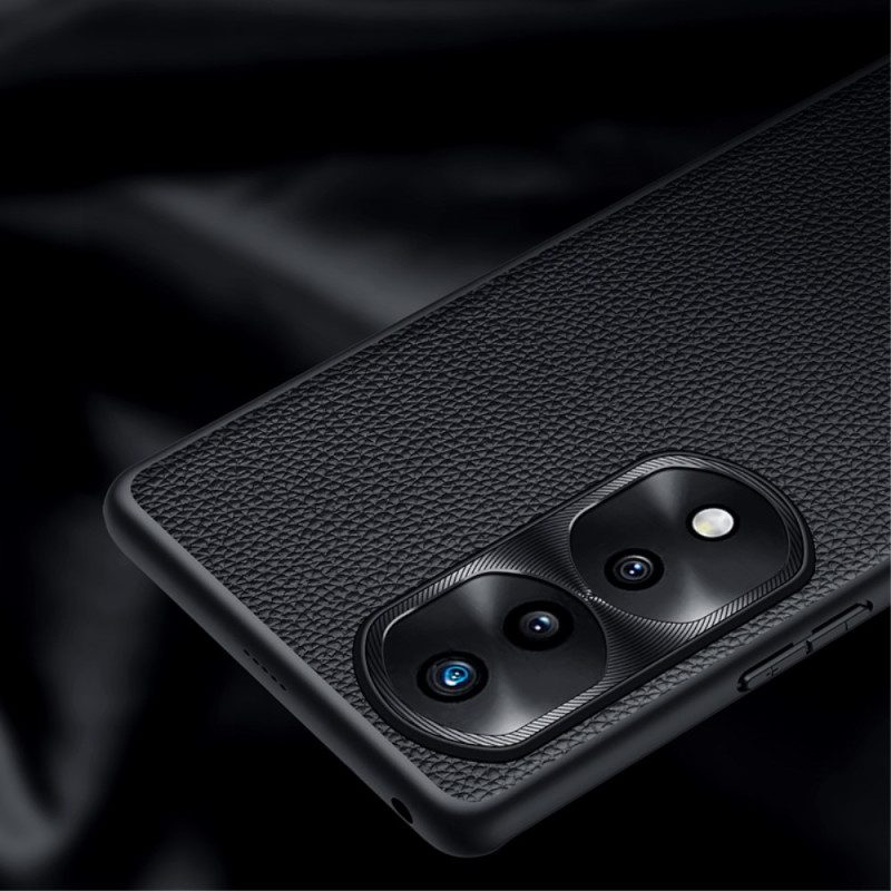 Cover Honor 70 Vera Pelle Di Litchi