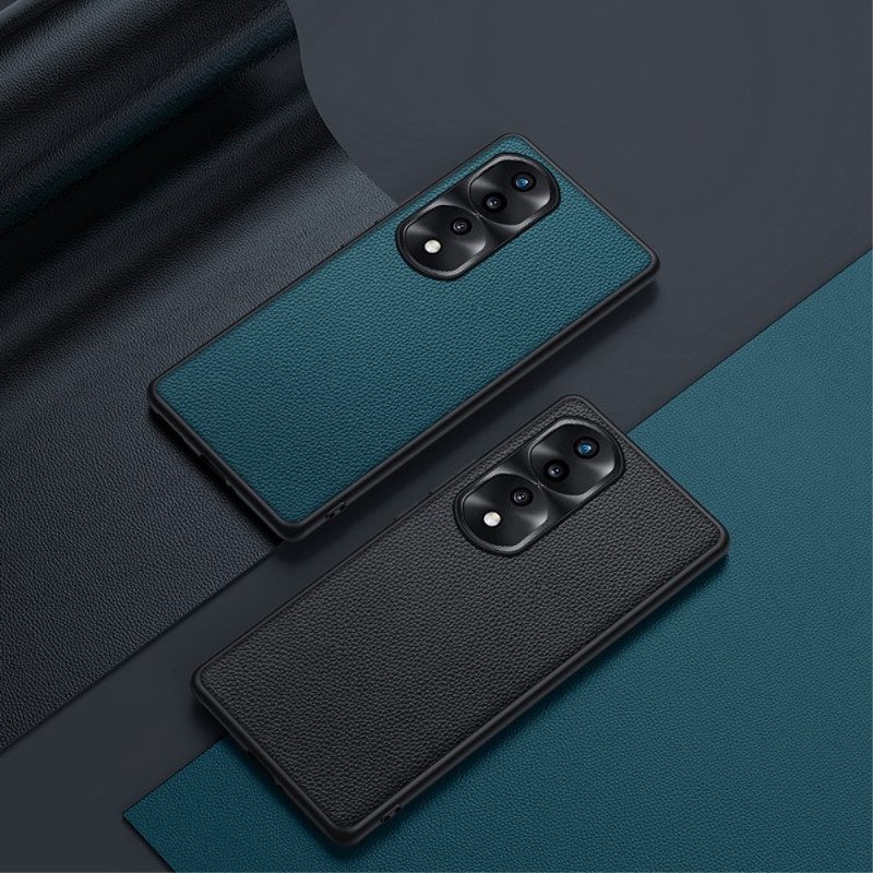 Cover Honor 70 Vera Pelle Di Litchi