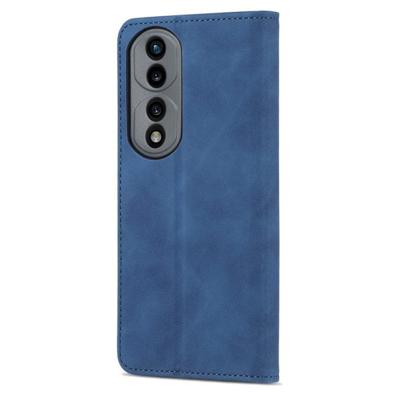 Custodia in pelle Honor 70 Azns Effetto Pelle