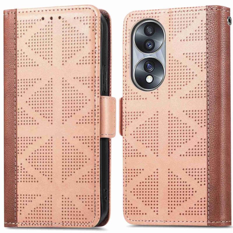 Custodia in pelle Honor 70 Elegante