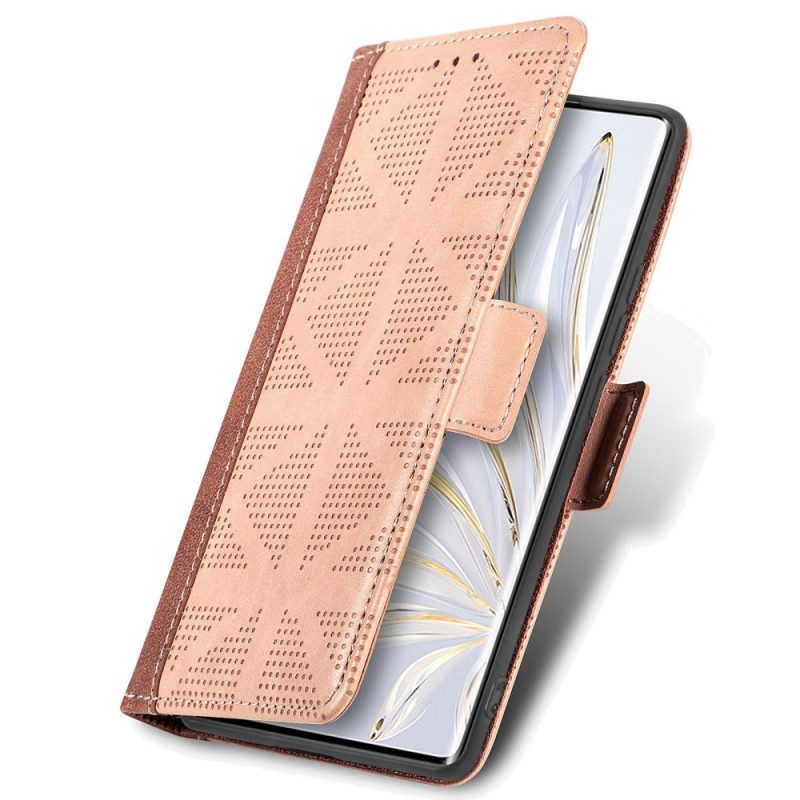 Custodia in pelle Honor 70 Elegante