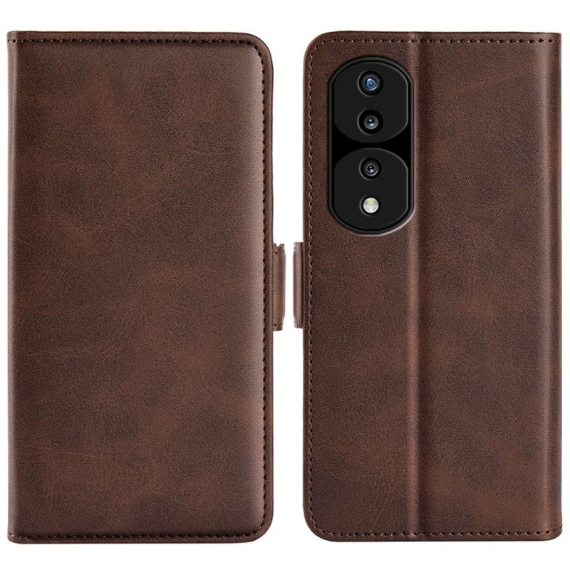 Custodia in pelle Honor 70 Folio Cover Doppia Patta Classica