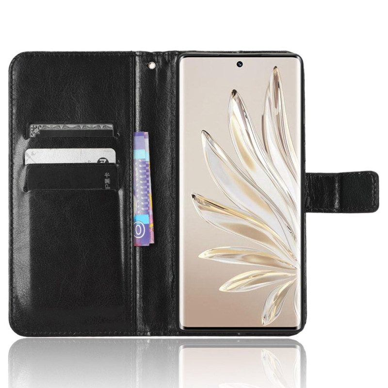 Custodia in pelle Honor 70 Strappy Appariscente