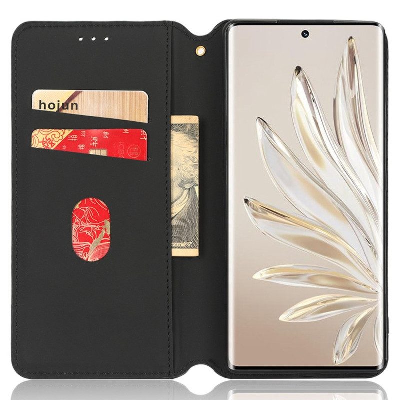 Folio Cover Honor 70 Custodia in pelle Cubi 3d