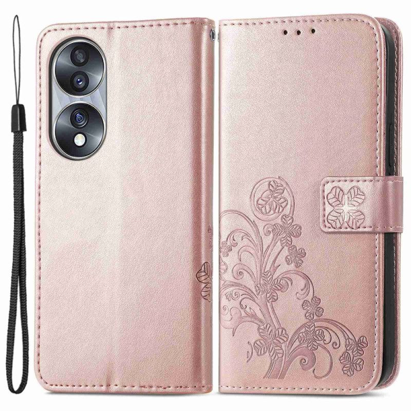 Folio Cover Honor 70 Fiori Asiatici