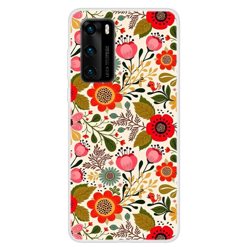 Cover Huawei P40 Arazzo Floreale