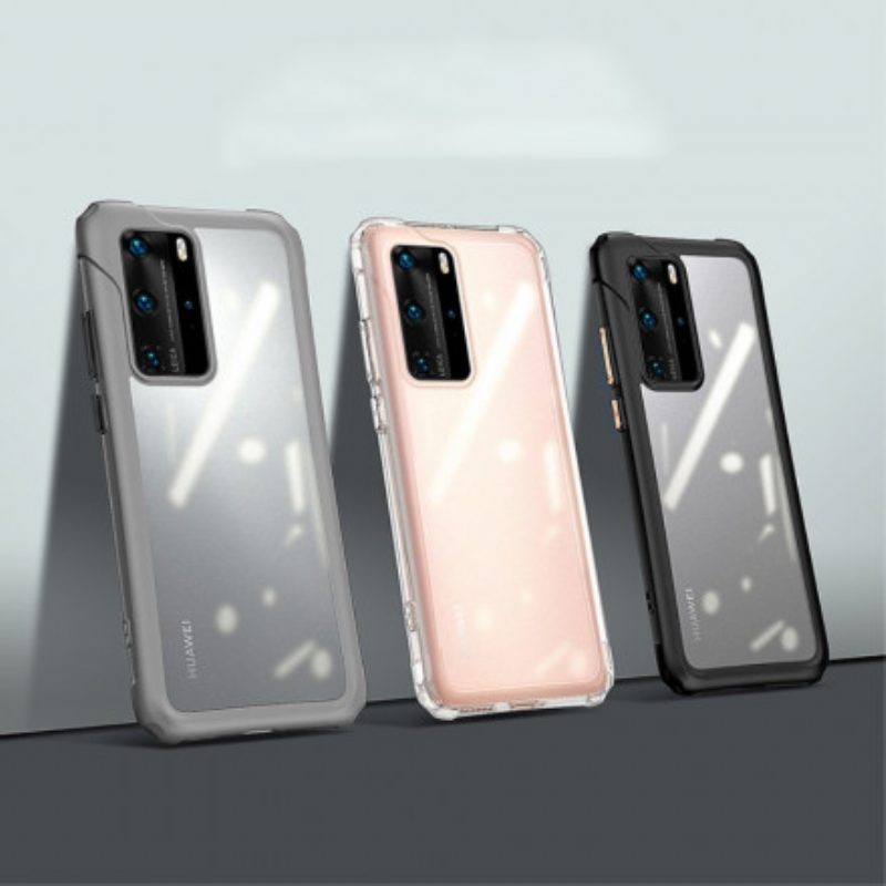 Cover Huawei P40 Design Leeu Opaco Trasparente