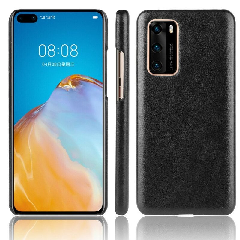 Cover Huawei P40 Litchi Performance Effetto Pelle