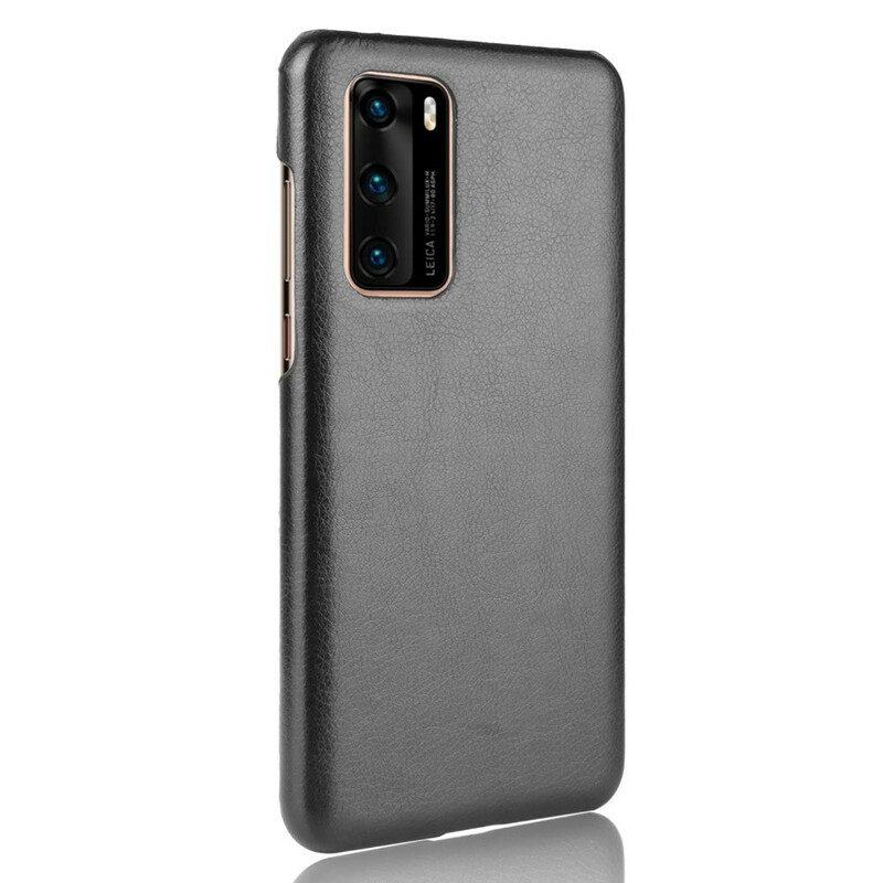 Cover Huawei P40 Litchi Performance Effetto Pelle