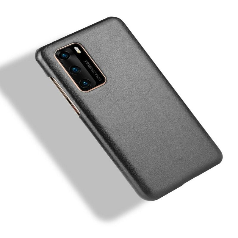 Cover Huawei P40 Litchi Performance Effetto Pelle