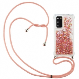 Cover Huawei P40 Paillettes Con Coulisse