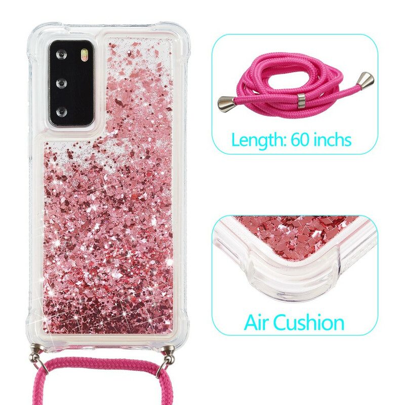 Cover Huawei P40 Paillettes Con Coulisse