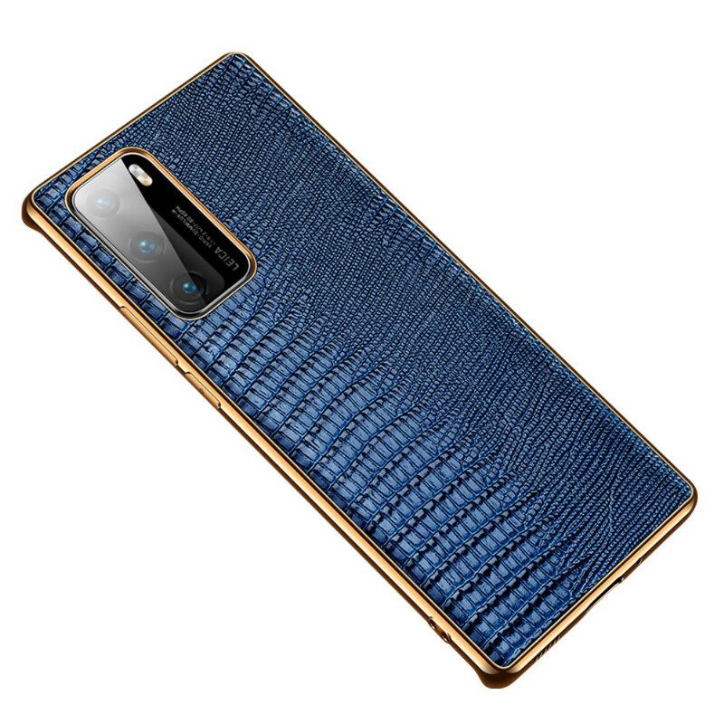 Cover Huawei P40 Vera Pelle Di Lucertola