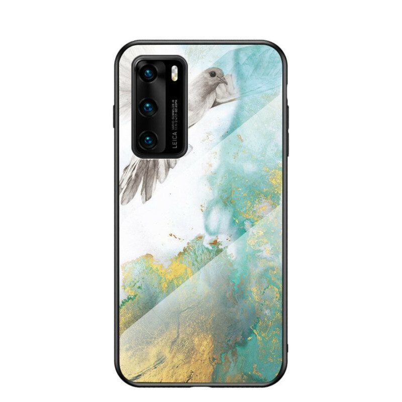 Cover Huawei P40 Vetro Temperato Di Colori Premium