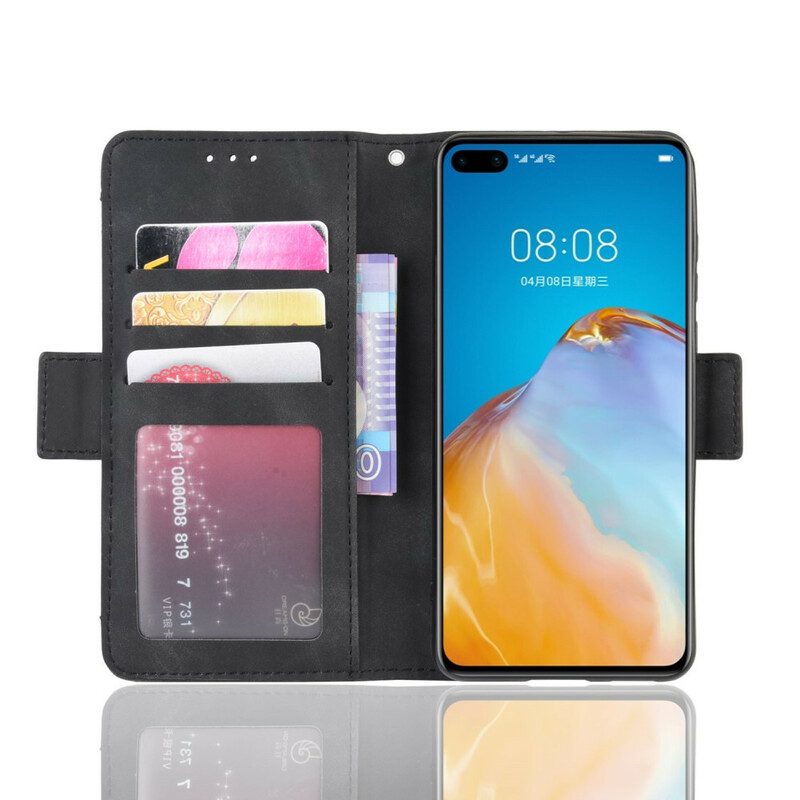 Custodia in pelle Huawei P40 Classe Premier Multi-carta