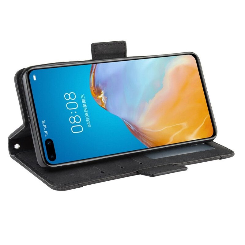 Custodia in pelle Huawei P40 Classe Premier Multi-carta