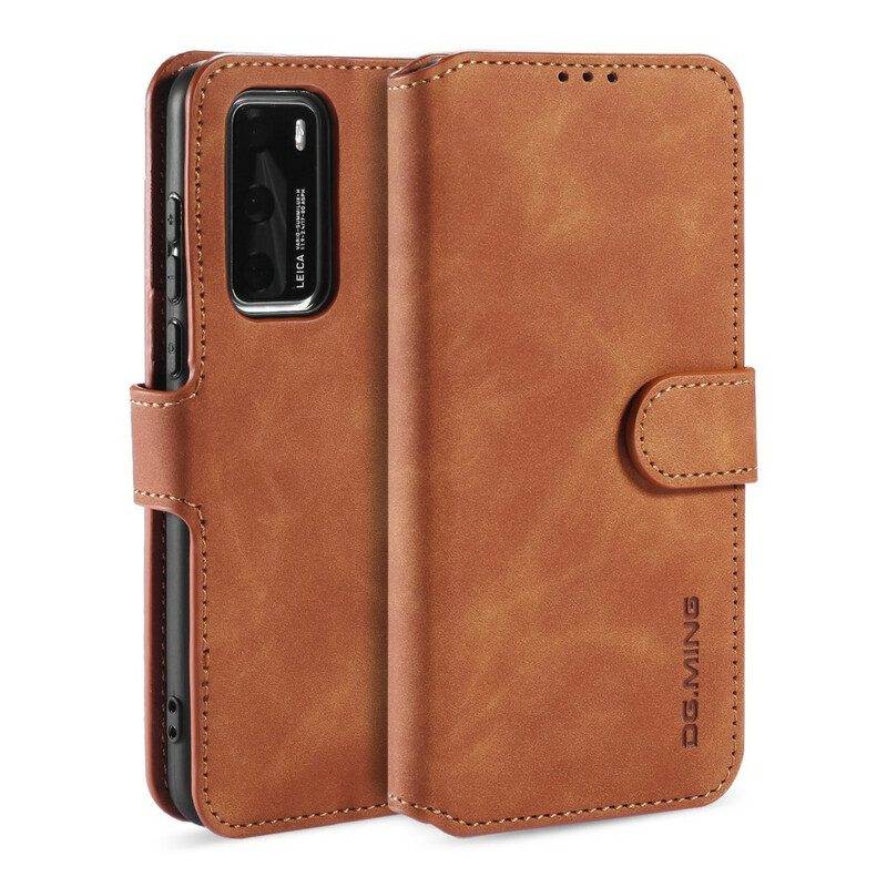 Custodia in pelle Huawei P40 Dg.ming Retro