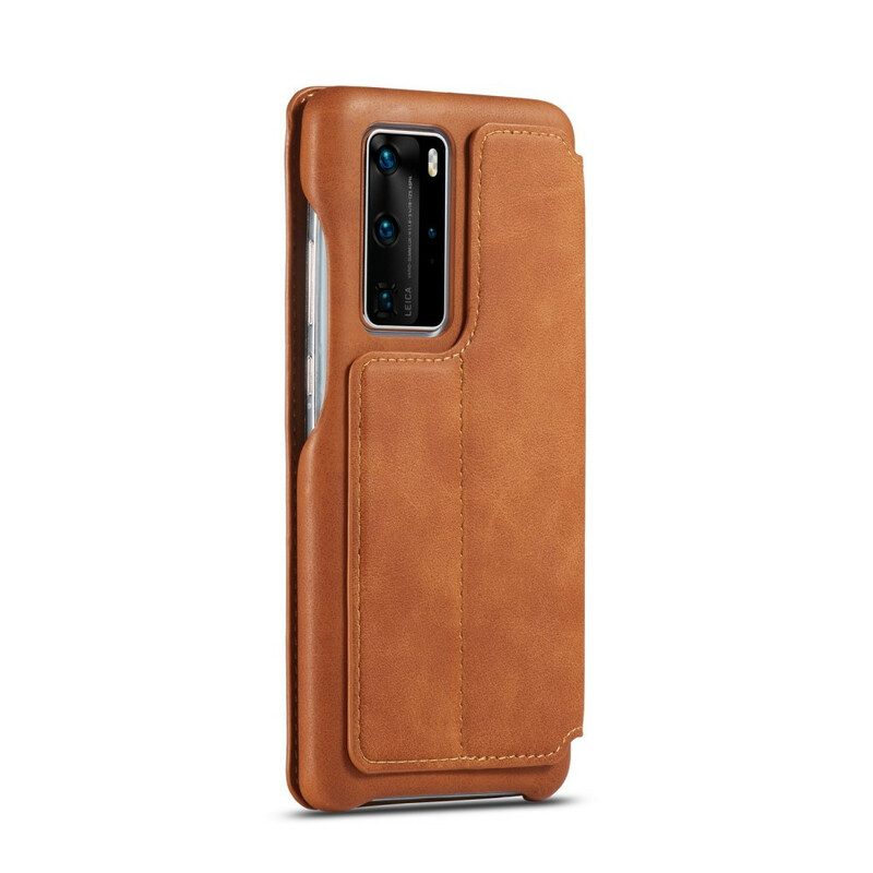 Folio Cover Huawei P40 Custodia in pelle Lc.imeeke Effetto Pelle