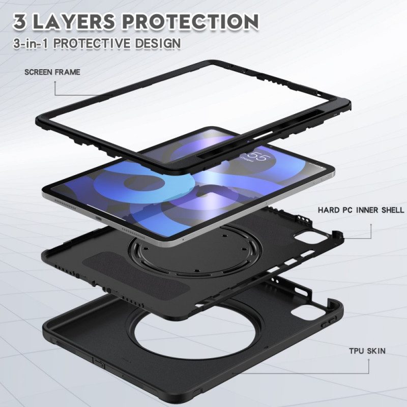 Cover iPad Air (2022) (2020) Anello-supporto Rotante