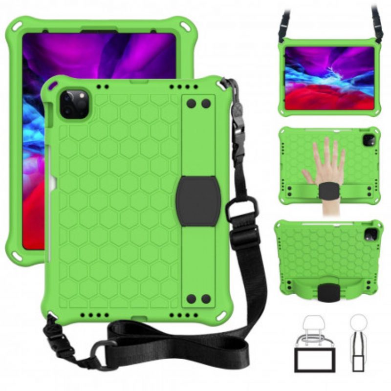 Cover iPad Air (2022) (2020) Supporto Cinghia In Eva E Tracolla