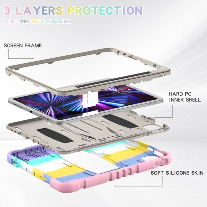 Cover iPad Air (2022) (2020) Ultra Resistente Con Supporto Colorato