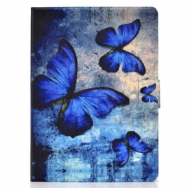 Custodia A Portafoglio iPad Air (2022) (2020) Farfalle Blu