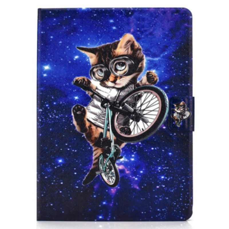 Custodia in pelle iPad Air (2022) (2020) Ciclo-gatto