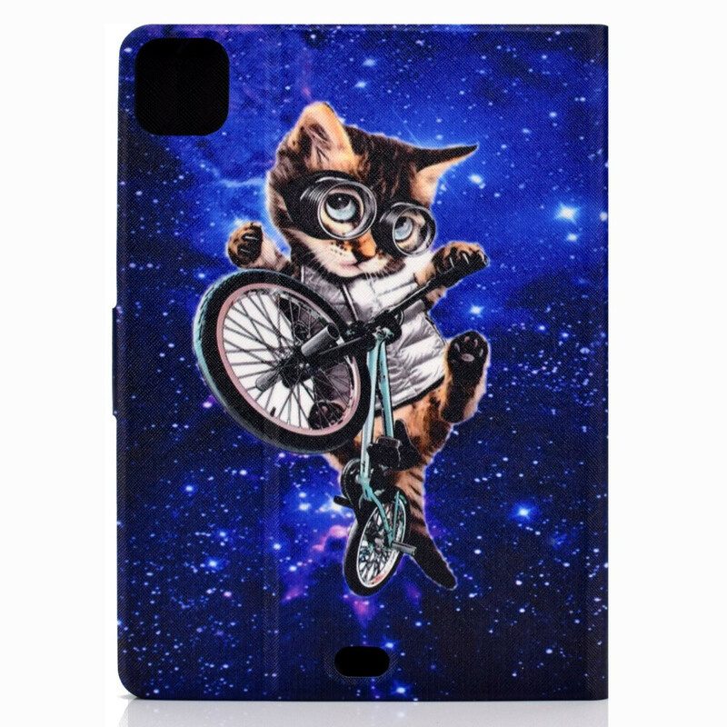 Custodia in pelle iPad Air (2022) (2020) Ciclo-gatto