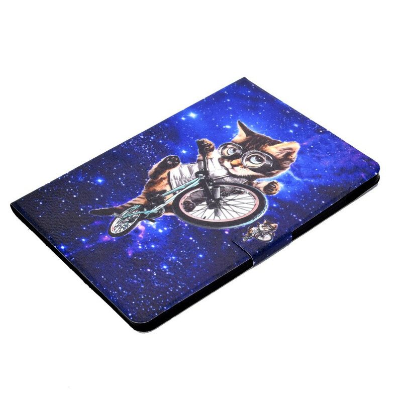 Custodia in pelle iPad Air (2022) (2020) Ciclo-gatto