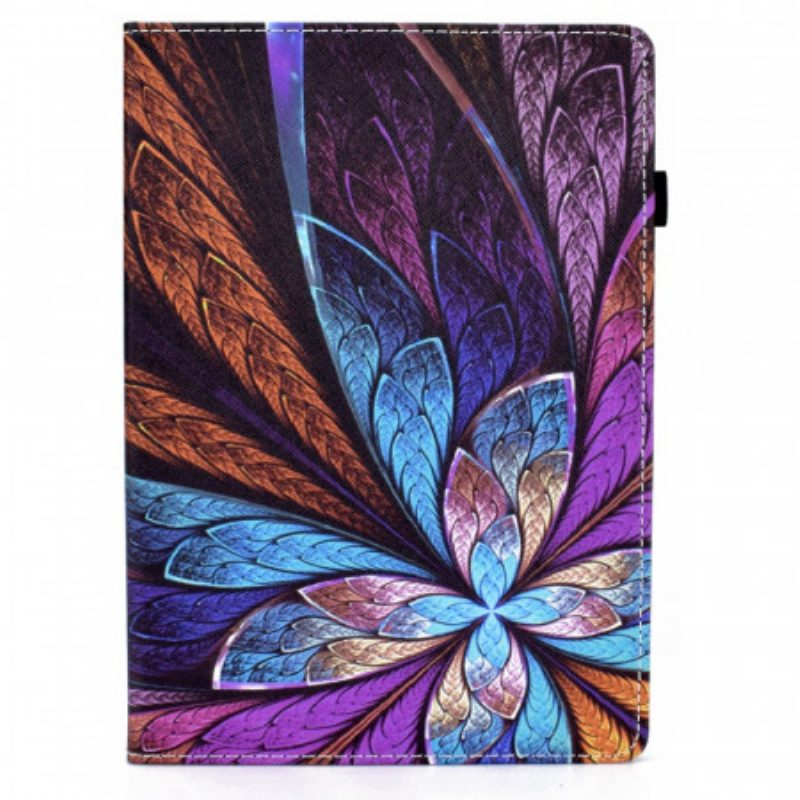 Custodia in pelle iPad Air (2022) (2020) Fiore Astratto