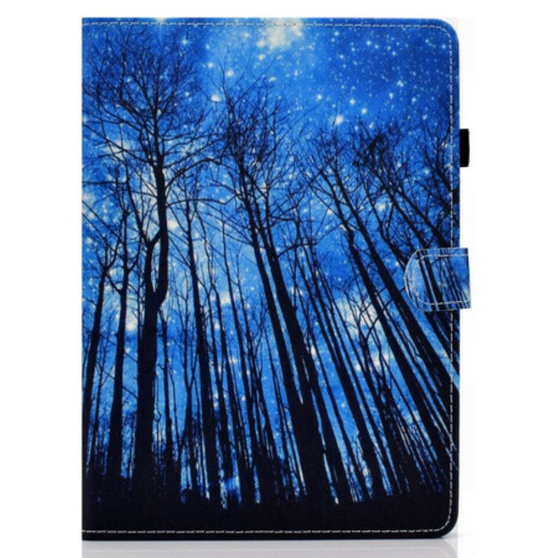 Custodia in pelle iPad Air (2022) (2020) Foresta Notturna