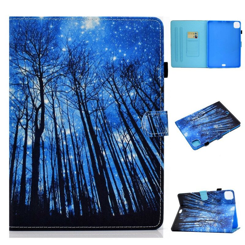 Custodia in pelle iPad Air (2022) (2020) Foresta Notturna